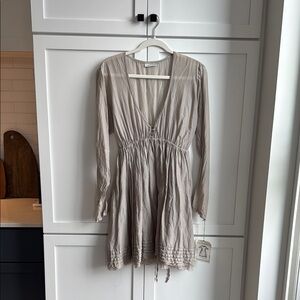 Homefrocks Elegant Mauve Long Sleeve Dress